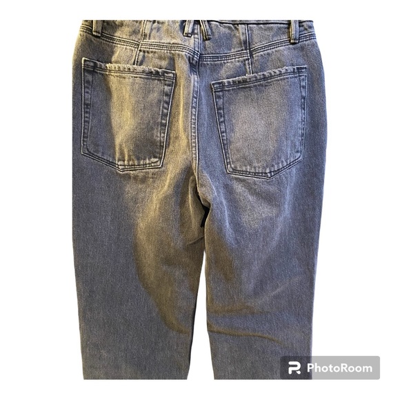 Good American Jeans Faded Black Distressed Knee Size 26 NWOT - Picture 5 of 14